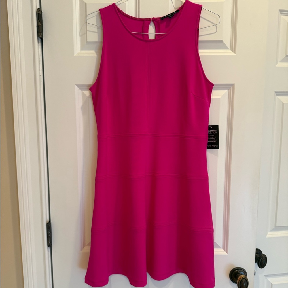 Boston Proper Hot Pink dress from their Travel collection. Size Large